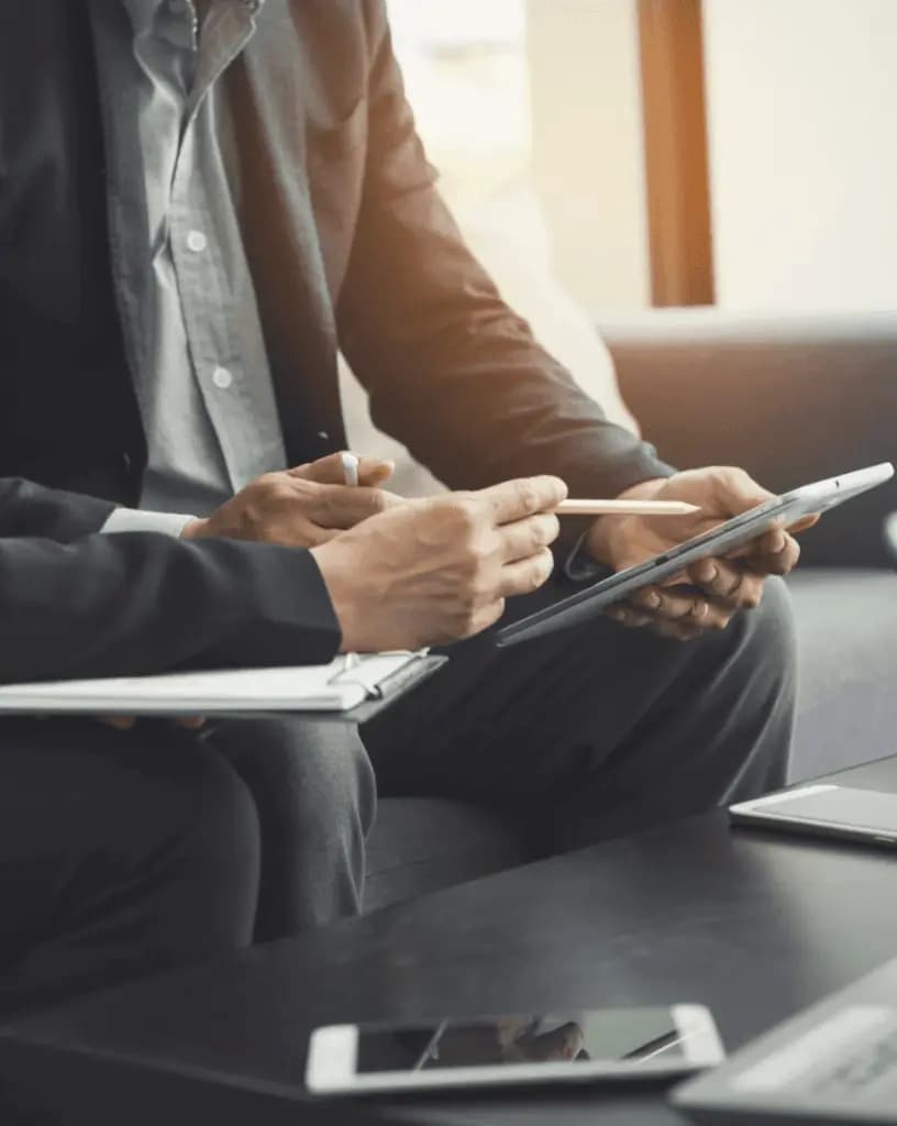 Logistics professional using Transport Management Software (TMS)